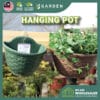 Yewfex Small Size Rattan Design Weave Wall Hanging Plastic Planter Pot Outdoor 仿藤编壁挂塑料半圆花盆 户外塑料吊兰盆 阳台垂直绿化