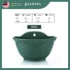 Yewfex Small Size Rattan Design Weave Wall Hanging Plastic Planter Pot Outdoor 仿藤编壁挂塑料半圆花盆 户外塑料吊兰盆 阳台垂直绿化
