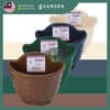 Yewfex Small Size Rattan Design Weave Wall Hanging Plastic Planter Pot Outdoor 仿藤编壁挂塑料半圆花盆 户外塑料吊兰盆 阳台垂直绿化