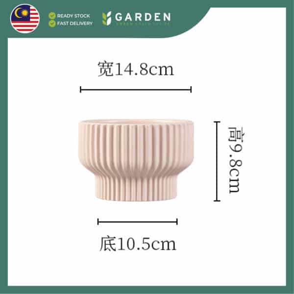 【Nordic Minimalist】European Modern Minimalist Creative Ceramic Flower Pot 【北欧极简】欧式现代简约创意陶瓷花盆 JW73900.15