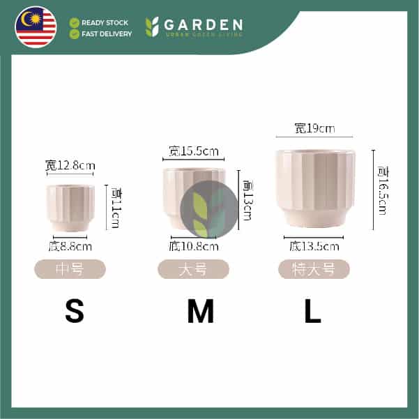 Ceramic shopee JW713000-08 【Nordic Minimalist】European Modern Minimalist Creative Ceramic Flower Pot 【北欧极简】欧式现代简约创意陶瓷花盆 JW7130000