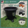pOT FEET-01 Yewfex 3pcs Plastic Flower Pot Feet Stand Plant Vase Elevator Tray Kaki Pasu Bunga Decoration 3个装 塑料花盆脚垫 托盘花盆支撑架 防积水通风垫高块 园艺创意装饰底座