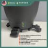 pOT FEET-02 Yewfex 3pcs Plastic Flower Pot Feet Stand Plant Vase Elevator Tray Kaki Pasu Bunga Decoration 3个装 塑料花盆脚垫 托盘花盆支撑架 防积水通风垫高块 园艺创意装饰底座