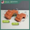 pOT FEET-03 Yewfex 3pcs Plastic Flower Pot Feet Stand Plant Vase Elevator Tray Kaki Pasu Bunga Decoration 3个装 塑料花盆脚垫 托盘花盆支撑架 防积水通风垫高块 园艺创意装饰底座