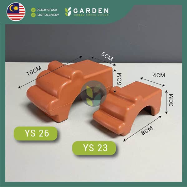 pOT FEET-03 Yewfex 3pcs Plastic Flower Pot Feet Stand Plant Vase Elevator Tray Kaki Pasu Bunga Decoration 3个装 塑料花盆脚垫 托盘花盆支撑架 防积水通风垫高块 园艺创意装饰底座