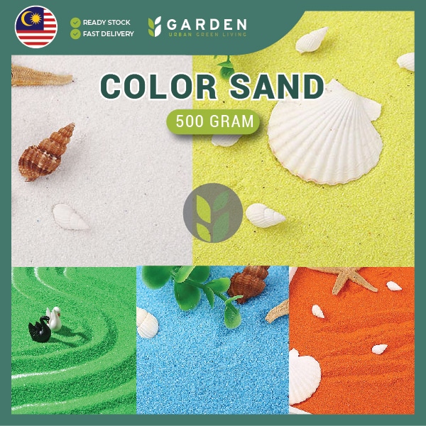 500g Premium Color Sand — The Perfect DIY Material for Micro-Landscapes & Gardening 优质彩沙 — 微景观生态瓶与园艺盆栽的完美DIY造景材料