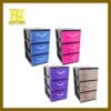 4014-03BK 3Tier A4 Drawer – Rattan Face
