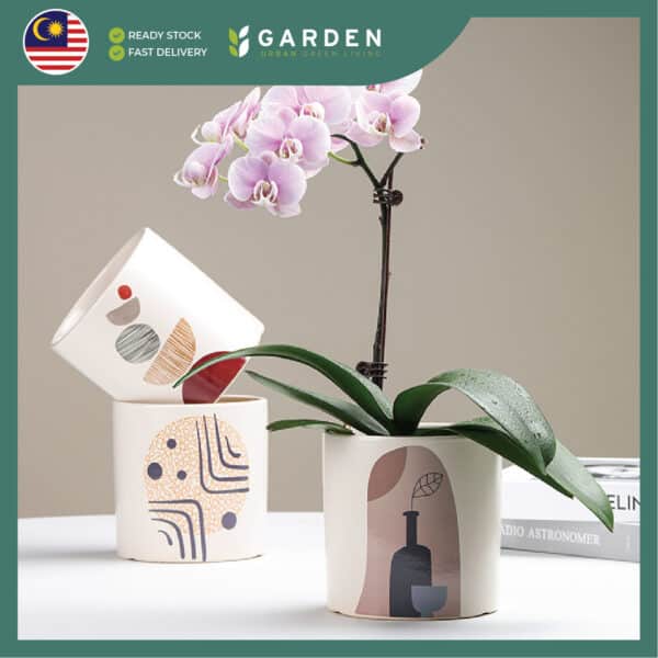 【Nordic Minimalist】European Modern Minimalist Creative Ceramic Flower Pot 【北欧极简】欧式现代简约创意陶瓷花盆 866-3