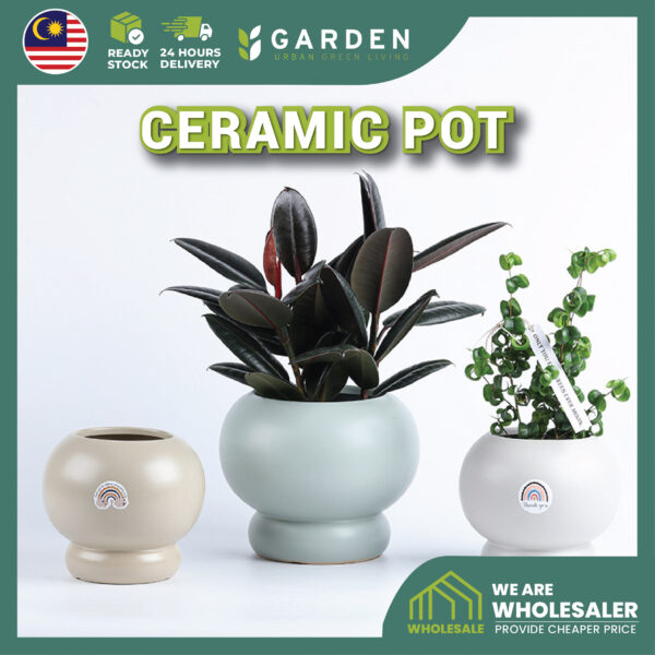【Nordic Minimalist】European Modern Minimalist Creative Ceramic Flower Pot 【北欧极简】欧式现代简约创意陶瓷花盆 624