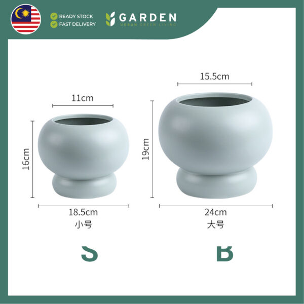 【Nordic Minimalist】European Modern Minimalist Creative Ceramic Flower Pot 【北欧极简】欧式现代简约创意陶瓷花盆 624