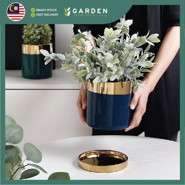 【Nordic Minimalist】European Modern Minimalist Creative Ceramic Flower Pot 【北欧极简】欧式现代简约创意陶瓷花盆 866-J