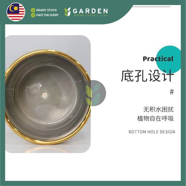 【Nordic Minimalist】European Modern Minimalist Creative Ceramic Flower Pot 【北欧极简】欧式现代简约创意陶瓷花盆 866-J