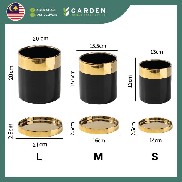 【Nordic Minimalist】European Modern Minimalist Creative Ceramic Flower Pot 【北欧极简】欧式现代简约创意陶瓷花盆 866-J