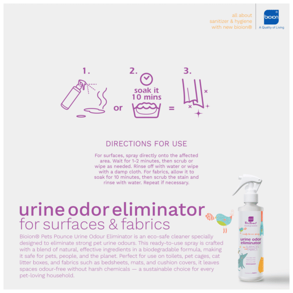IMG_00002 Bioionยฎ๏ธ Pets Pounce Urine Odour Eliminator for Surfaces and Fabrics