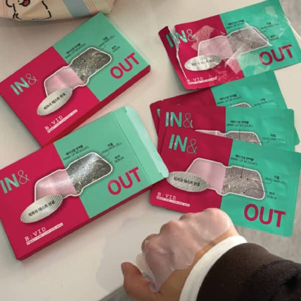 In& out facial Mask-20 B:VID In & Out 4pcs Pore Clean Nose Mask Patch for Blackhead Removal Oil BVID 毛孔清洁鼻膜 控油去黑头粉刺