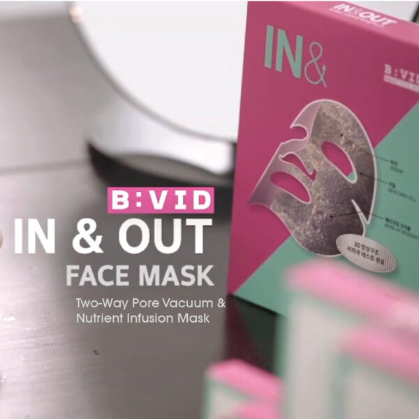 In& out facial Mask_K-02 B:VID In & Out 5pc Facial Pore Vacuum Suction Mask BVID 毛孔清洁面膜 控油去黑头粉刺