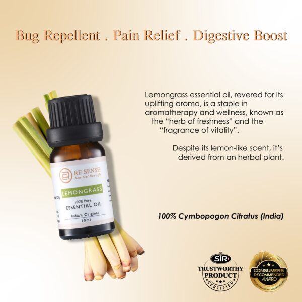 RE SENSE®Lemongrass Essential Oil (10ml)