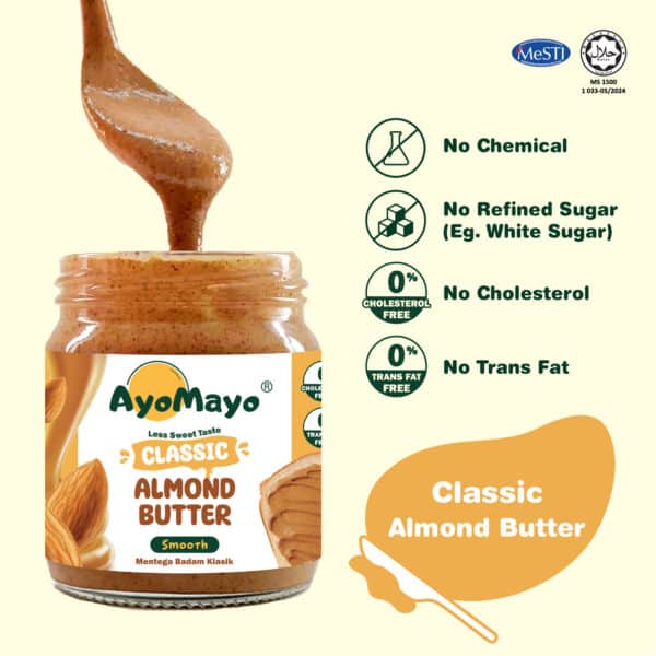 Product Display_Web-Classic-S AYOMAYO Classic Almond Butter (90G/180G)