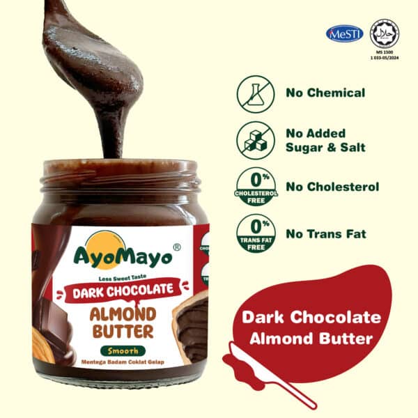 Product Display_Web-DarkC-S AYOMAYO Dark Chocolate Almond Butter (90G/180G)