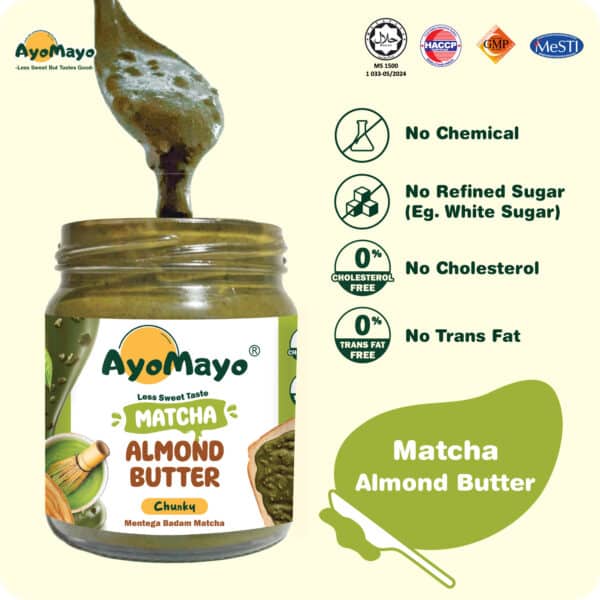 Product Display_Web-Matcha-C AYOMAYO Matcha Almond Butter (90G/180G)