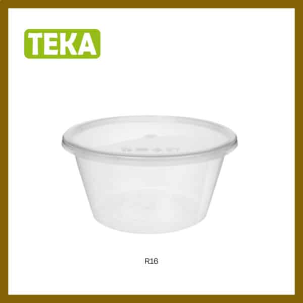 Teka R30/R25/R20/R16/R12/R10 Round Container With Lid 50 Sets