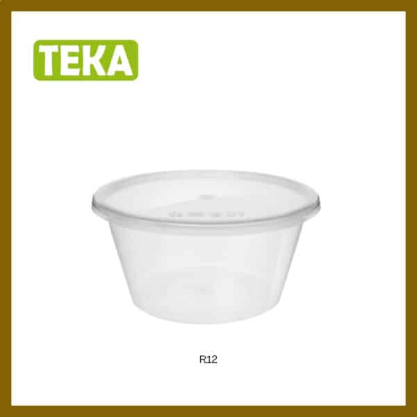 Teka R30/R25/R20/R16/R12/R10 Round Container With Lid 50 Sets