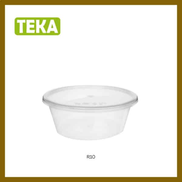 Teka R30/R25/R20/R16/R12/R10 Round Container With Lid 50 Sets