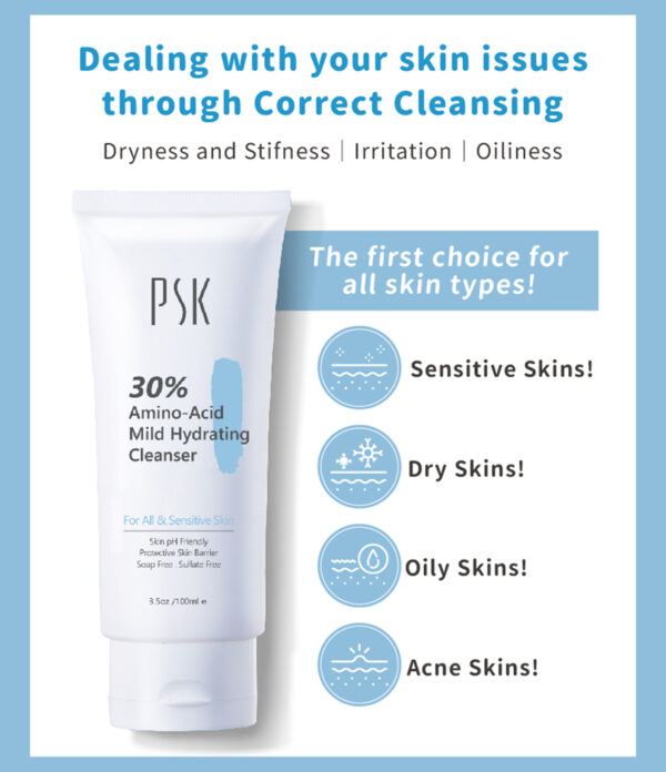 ~ai-8e3c0158-08be-43e2-a562-243e46bed5fe_ PSK Skincare & Makeup| 30% Amino-Acid Mild Hydrating Cleanser| Hydrating Cleanser 100ml