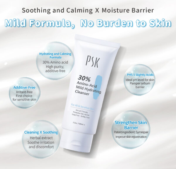 ~ai-8e3c0158-08be-43e2-a562-243e46bed5fe_ PSK Skincare & Makeup| 30% Amino-Acid Mild Hydrating Cleanser| Hydrating Cleanser 100ml