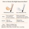 LINE_ALBUM_更改後英文產品介紹素材圖_250410_10 PSK 2-in-1 Sunscreen Foundation SPF50+ Physical Sun Cream Illuminating Makeup Base | Sunscreen & Makeup 物理防晒粉底二合一 提亮防晒霜