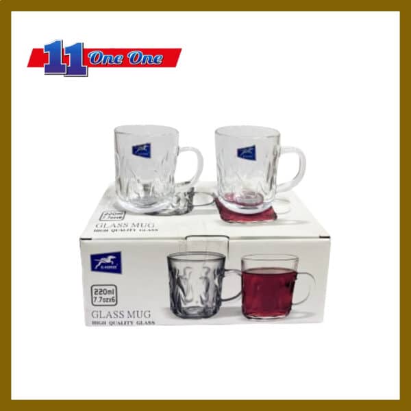 KA1738 220ML Glass Cup [Set of 6]