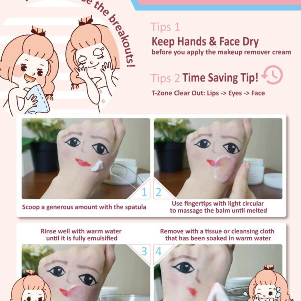 makeup-remover-4 PSK Makeup Remover Cream 80g Gentle Deep Clean Waterproof Makeup Removal Rose Essential Oil Cleanser 卸妆膏 80g 温和卸妆深 层清洁防