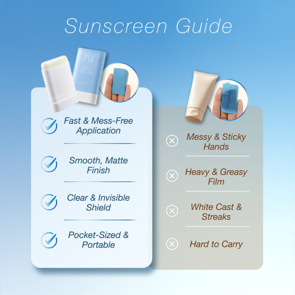 PSK Lumin Defense Matte Sun Stick SPF50+ PA++++ 18g | Sunscreen Stick | UV Protection | Oil Control | No White Cast 防晒棒