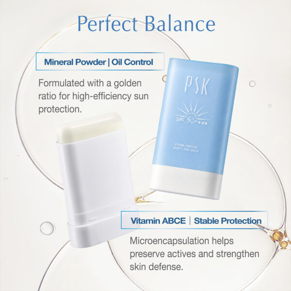 PSK Lumin Defense Matte Sun Stick SPF50+ PA++++ 18g | Sunscreen Stick | UV Protection | Oil Control | No White Cast 防晒棒