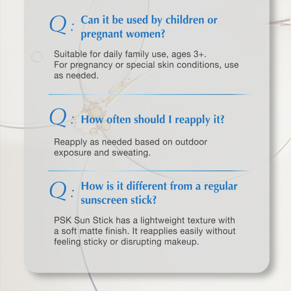 PSK Lumin Defense Matte Sun Stick SPF50+ PA++++ 18g | Sunscreen Stick | UV Protection | Oil Control | No White Cast 防晒棒