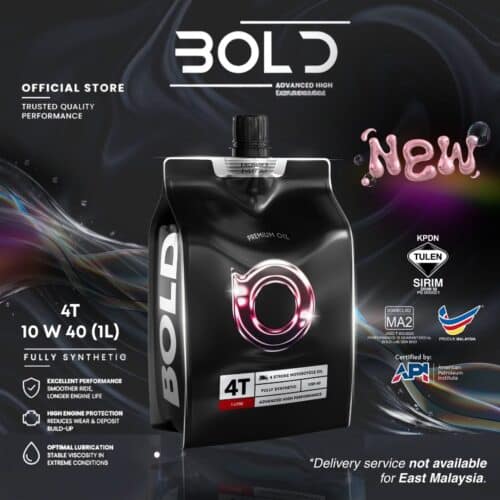 Bold Sirim 10W40 4T Fully Synthetic Engine Oil 1L