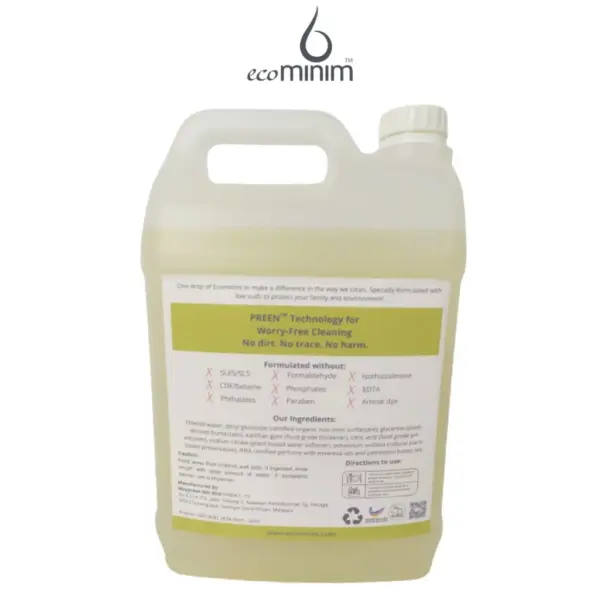 1f301c4ccf3aae0bd8c5b0b505319ff4 Ecominim Dishwash Liquid 5L | Plant Based, No SLES/SLS, Skin Friendly