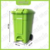 ALDER 3 Alder 80L Mobile Pedal Dust Bin /Green Garbage Bin /Outdoor /Tong Sampah / Dustbin