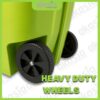 ALDER 5 Alder 80L Mobile Pedal Dust Bin /Green Garbage Bin /Outdoor /Tong Sampah / Dustbin
