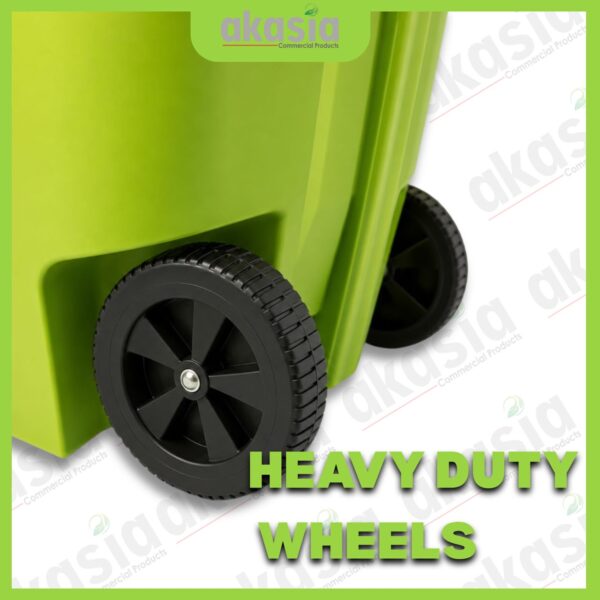 ALDER 5 Alder 80L Mobile Pedal Dust Bin /Green Garbage Bin /Outdoor /Tong Sampah / Dustbin