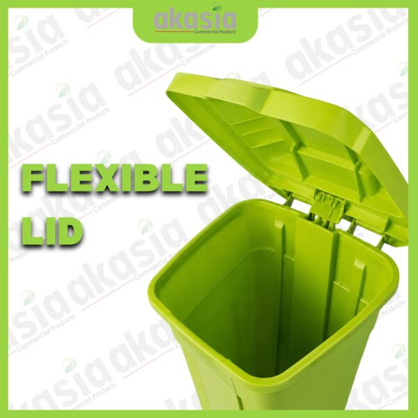 ALDER 6 Alder 80L Mobile Pedal Dust Bin /Green Garbage Bin /Outdoor /Tong Sampah / Dustbin