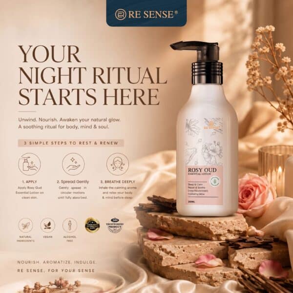 rosy oud RE SENSE®️Rosy Oud Essential Lotion (200ml)