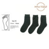 3 Pasang Stokin Sekolah Hitam Panjang Tebal stokin kerja black socks stokin budak stokin dewasa 长黑袜