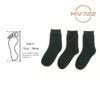 3 Pasang Stokin Sekolah Hitam Panjang Tebal stokin kerja black socks stokin budak stokin dewasa 长黑袜