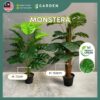 75cm 105cm Artificial Plant Monstera Tree with Pot Tree Fake Plant Decoration Home