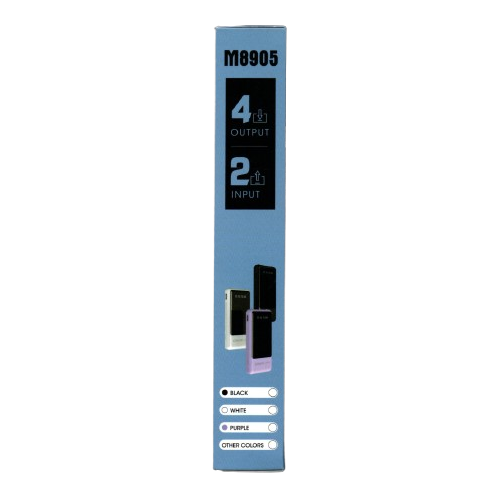 CONLIN Powerbank 10000mAh 4 in 1 Cables | 4 Output | 2 Input | LED Display