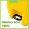 mwb pedal 5 Medical Waste Bins with Foot Pedal, Clinical Waste Bins with Foot Pedall , Step on Medical Waste Bins, Yellow Waste Bins, Yellow Dustbin 120 litre / 240 litre