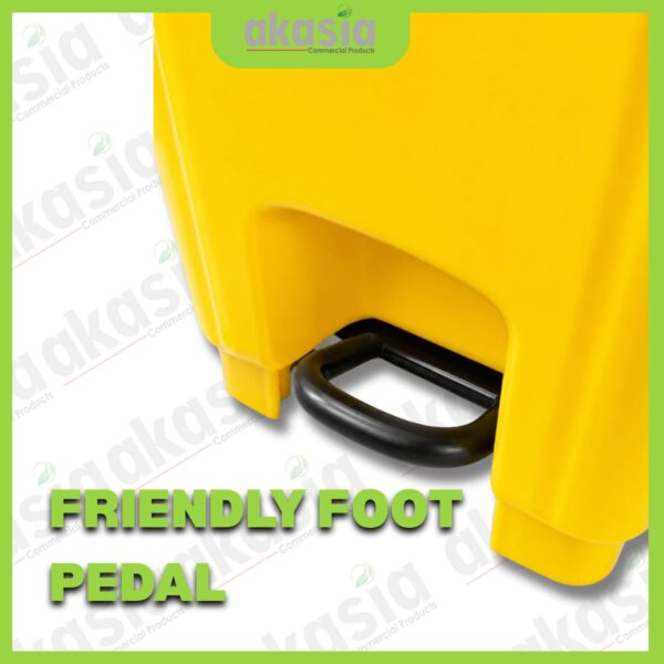 mwb pedal 5 Medical Waste Bins with Foot Pedal, Clinical Waste Bins with Foot Pedall , Step on Medical Waste Bins, Yellow Waste Bins, Yellow Dustbin 120 litre / 240 litre