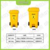 mwb pedal 6 Medical Waste Bins with Foot Pedal, Clinical Waste Bins with Foot Pedall , Step on Medical Waste Bins, Yellow Waste Bins, Yellow Dustbin 120 litre / 240 litre