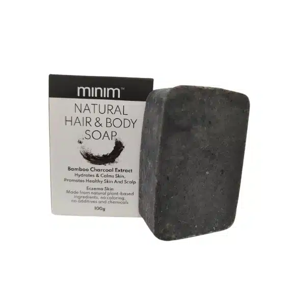 my-11134207-7qukx-li2tey0erhom94 Ecominim Bamboo Charcoal Bar Soap | Plant Based, No SLES/SLS, Skin Friendly